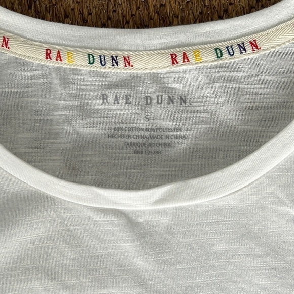 Rae Dunn Rainbow Pride Shirt with Tie Dye Scrunchie NWT Size S - Picture 4 of 10